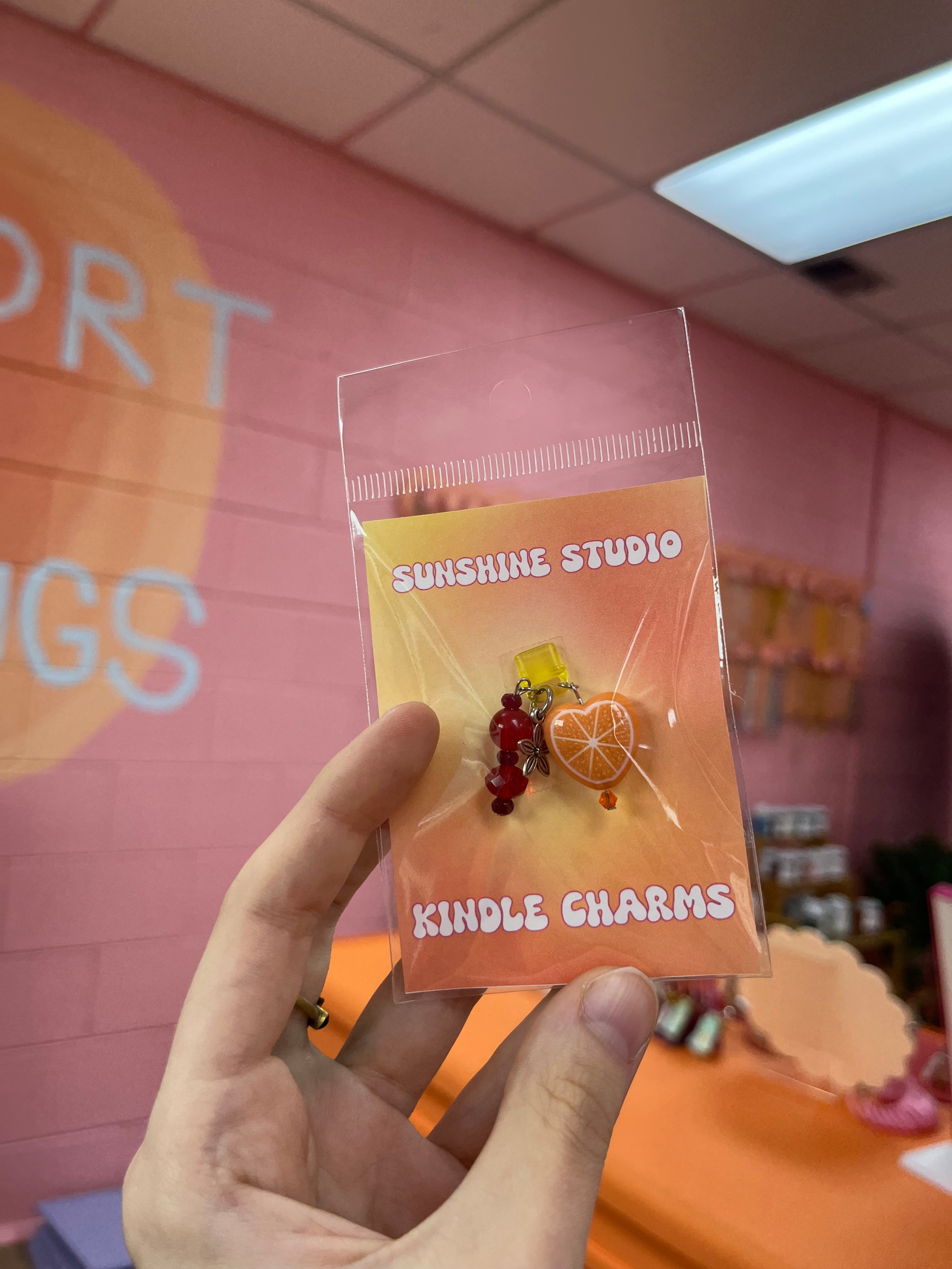 Tangerine Kindle Charm